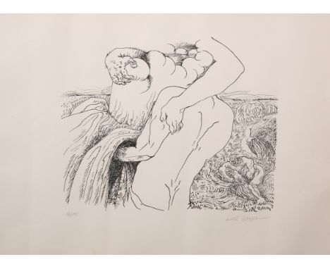 ANDRE MASSON (1896-1987), LA FUSION EROTIQUE, lithograph, signed and numbered 24 of 125 in pencil, studio stamp lower left, f