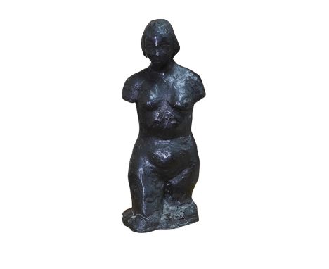 An Impressionist style bronze female torso, indistinctly signed, 23cm. Condition - dusty but otherwise good