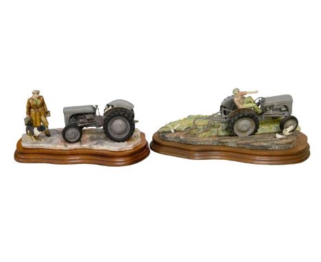 Border Fine Arts 'The Fergie' (Tractor Ploughing), model No. JH64 by Ray Ayres, limited edition 29/1250 and 'An Early Start' 