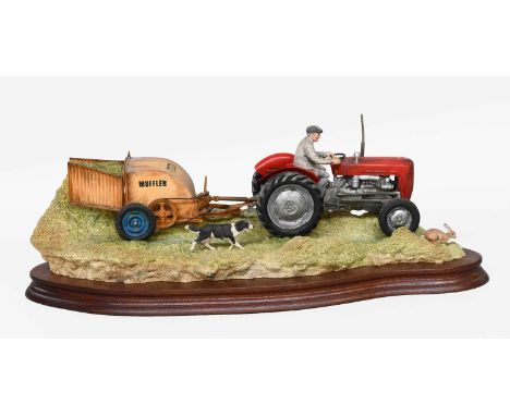 Border Fine Arts 'Hay Turning' (Massey Ferguson Tractor and Wuffler), model No. JH10 by Ray Ayres, limited edition 299/1750, 