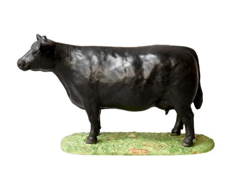 Shebeg Isle-of-Man Aberdeen Angus Cow, by Harper, limited edition 59/150