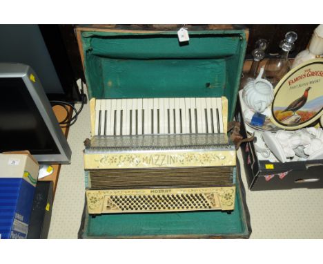 German cased Mazzini accordion 
