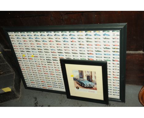 Goodyear Formula 1 racing car print and Jaguar print 