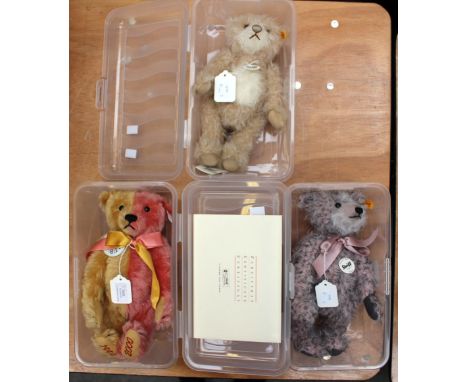 A Steiff 1999 Club Edition teddy bear, limited edition, half and half gold and rose mohair, no. 8396 model no 420184, with ce