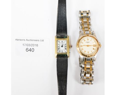 A ladies' Raymond Weil watch and a ladies' Rotary bracelet watch 