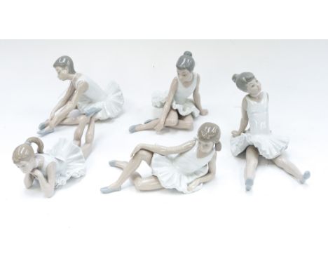 Five Nao ballerina figures, boxed (5)