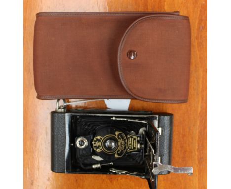A No2 Folding Autographic Brownie camera (with booklet) and other case