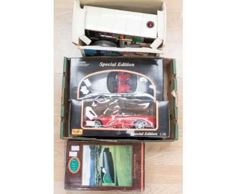 ***NEW GUIDE PRICE £40/50***A Mamod boxed steam tractor, together with two boxed Maisto 1998 models of a Jaguar and a Honda, 