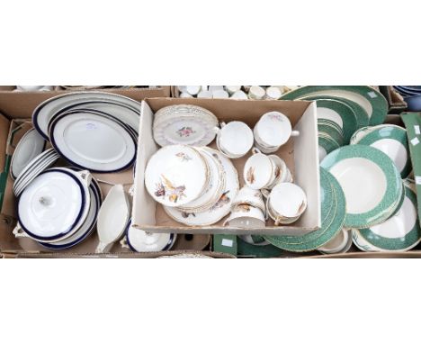 J and G Meakin part dinner and tea service 'Florida' Argyle china pheasant tea service, Paragon china tea service and a 'Blue