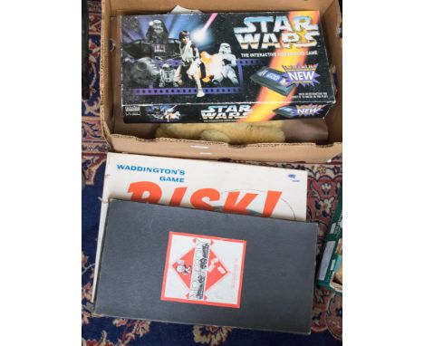  Star Wars Interactive video board game, Monopoly, Risk, a plush teddy and other games 