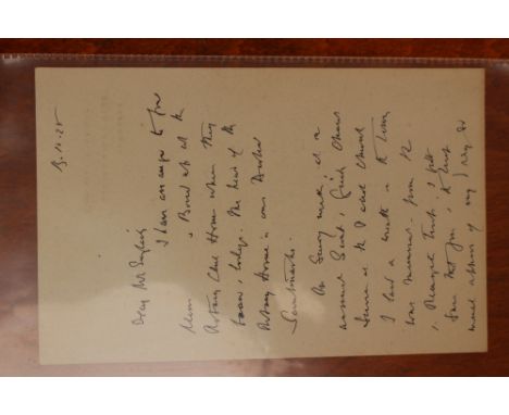 A letter from Sir Charles Warren, a distinguished Army Officer, Head of the Metropolitan Police from 1886-1888, in charge of 