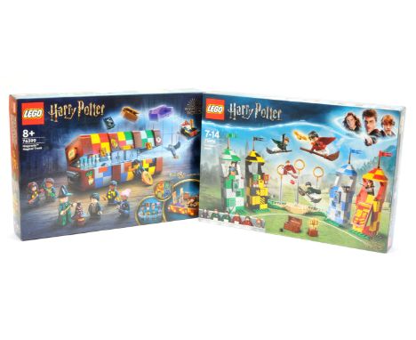 Lego Harry Potter pair (1) 75956 Quiddtich Match&nbsp; (2) 76399&nbsp; Hogwarts Magical Trunk set, within Near Mint sealed pa