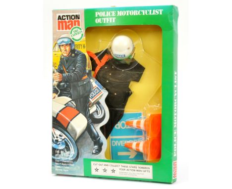 Palitoy vintage Action Man Police Motorcycle outfit, Mint, UNUSED, within Good Plus sealed packaging.