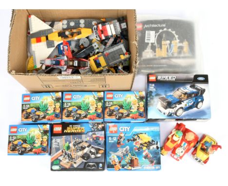 Lego sets x 8 includes 60156 City - Jungle Buggy x 4, 75884 Speed Champions - Ford Fiesta M-Sport WRC, 21034 Architecture - L