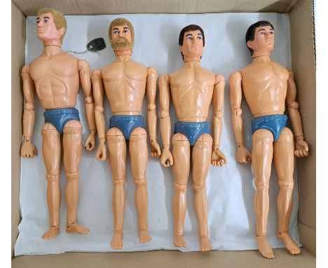 Palitoy Action Man vintage dynamic eagle-eyed figures/loose/undressed, a group which appear to be generally Good Plus to Exce