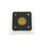 Goldmünze 1/500 Unze 0,06g 999/- Gelbgold