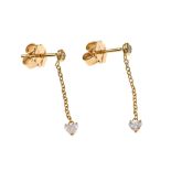 Ohrstecker 1,56g 750/- Gelbgold mit Topas