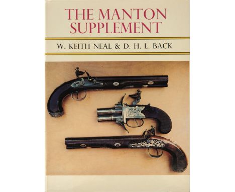 A GOOD SMALL COLLECTION OF ANTIQUE GUN BOOKS, comprising The Mantons, The Manton Supplement, Great British Gunmakers 1540-174