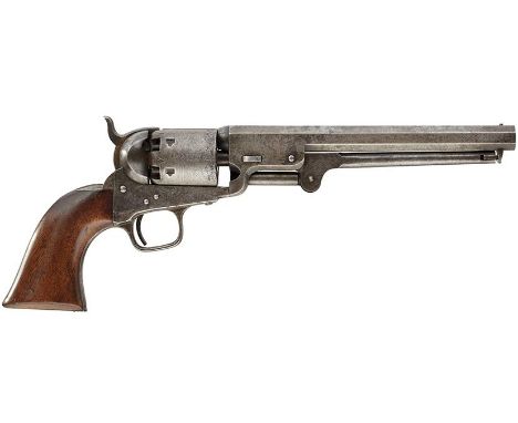 A BOARD OF ORDNANCE MARKED .36 CALIBRE SIX-SHOT PERCUSSION LONDON COLT NAVY REVOLVER&nbsp;, 7.5inch sighted octagonal barrel 