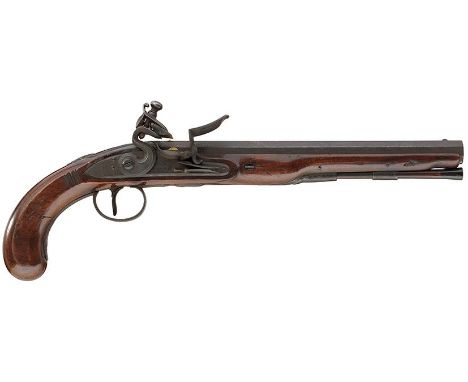 A 32-BORE FLINTLOCK DUELLING PISTOL BY TWIGG OF LONDON, 9.75inch sighted octagonal barrel signed Twigg, London, rubbed, borde