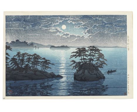 Kawase Hasui (1883-1957)Showa era (1926-1989), dated 1933 and 1934Comprising two oban yoko-e prints: the first titled along t