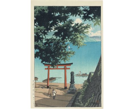 Kawase Hasui (1883-1957)Showa era (1926-1989), dated 1931 and 1933Comprising two oban tate-e prints: the first  titled along 