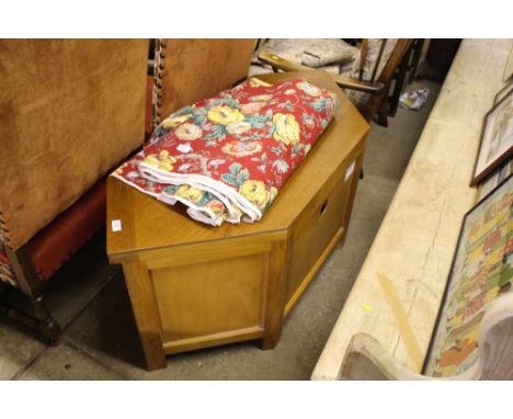 A light oak tv stand 