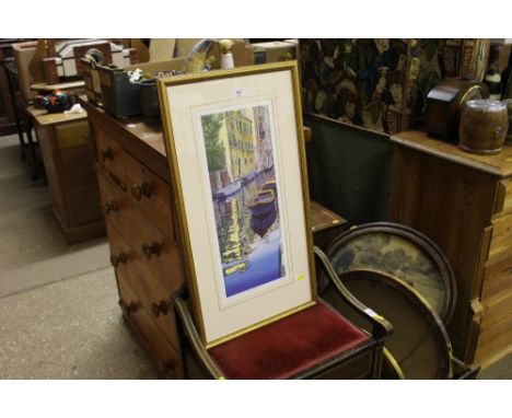 M M Wood, pencil signed limited edition print entitled "Yellow House"