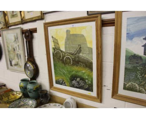 Paul Beck, pencil signed print "The Home Meadow"