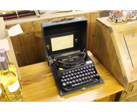 A Remington portable typewriter 