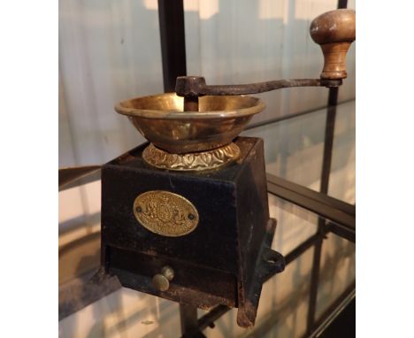Antique cast iron coffee grinder 