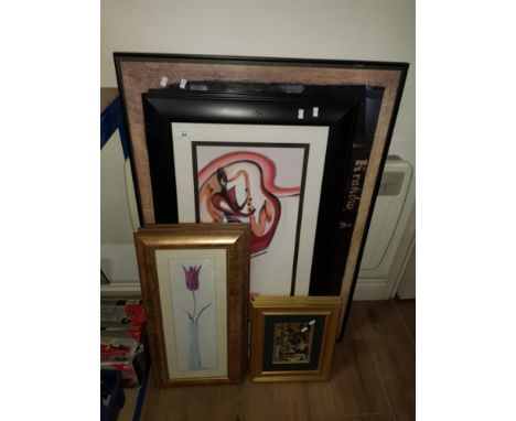 A LOT OF ASSORTED PICTURES AND PRINTS