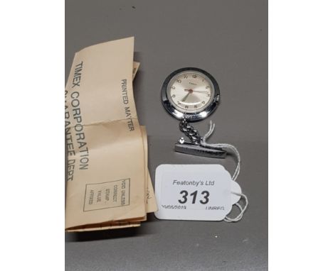 VINTAGE NURSES TIMEX WATCH WITH CERTIFICATE