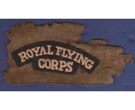 Royal Flying Corps Shoulder Title cloth Patch. In excellent condition in original condition