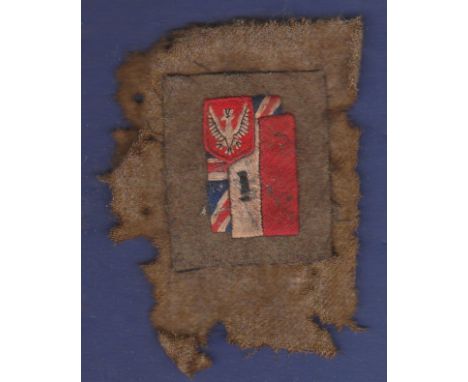 WW2 Polish Army 1st Corps Korpus Polskiego cloth patch. Scarce