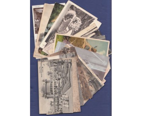Vintage Postcards  Range of vintage postcards including 1909 Imperial International Exhibition, Aberayron & Oakham RP with du