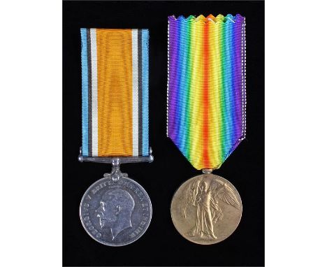 Suffolk Regiment First World War pair, Victory and War (18733 PTE C. NIGHTINGALE SUFF. R.)