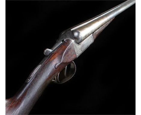 R Tilney & Son side by side 12 bore shotgun, double trigger signed and engraved receiver.Valid shotgun licence needed to view