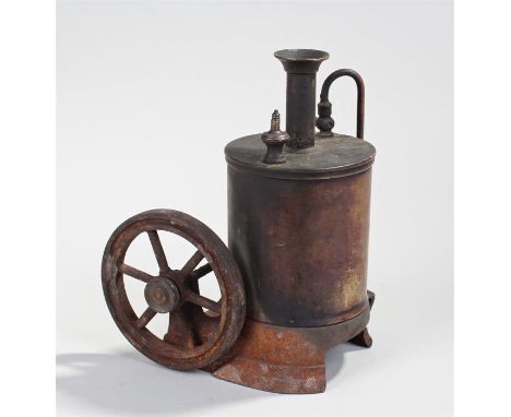 Victorian steam engine, with boiler and wheel
