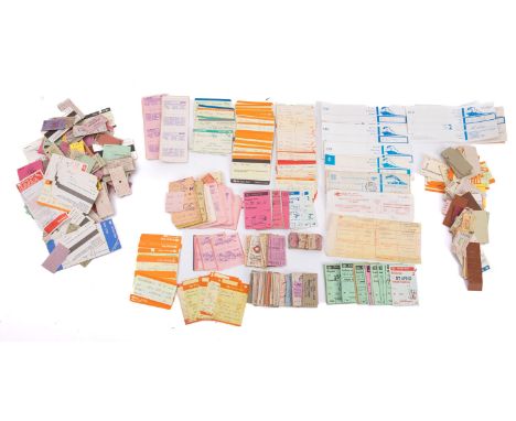 A collection of various railway tickets and ticket stubs, late 20th century.

