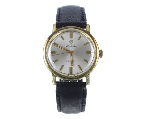 Cyma Navystar Autorotor automatic gold plated and stainless steel gentleman's wristwatch, case no. 7.20xx.68 43x, circa 1960s