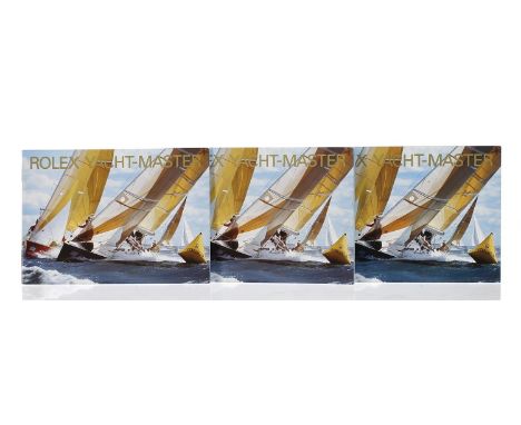 Rolex - Three Rolex Yacht-Master booklets, circa 1999 and 2002-**Note the 1999 booklet is non English print