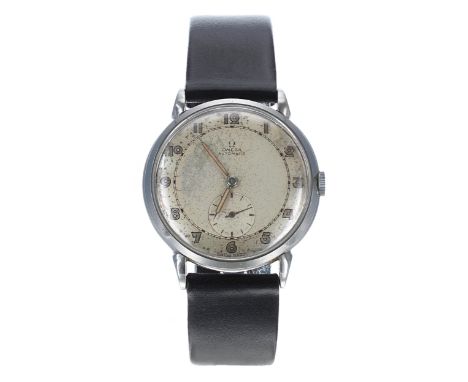 Omega 'bumper' automatic stainless steel gentleman's wristwatch, reference no. 2398-5, serial no. 12158xxx, circa 1950, circu