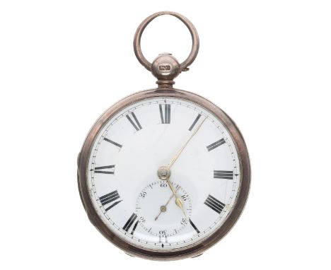 Victorian silver fusee lever pocket watch, London 1855, the movement signed H'y Berthoud, London, no. 1336, with engraved bal