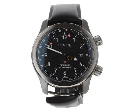 Bremont Martin-Baker Ejection Seat MBIII GMT automatic stainless steel gentleman's wristwatch, reference no. MBIII/AN, serial