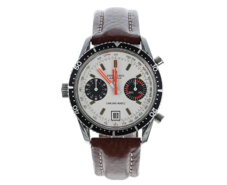 Rare Breitling Chrono-Matic Chronograph automatic stainless steel gentleman's wristwatch, reference no. 2130, case no. 1 4xx 