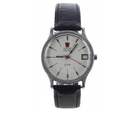 Omega Electronic Chronometer f300 stainless steel gentleman's wristwatch, reference no. 198003, serial no. 32632162, circa 19