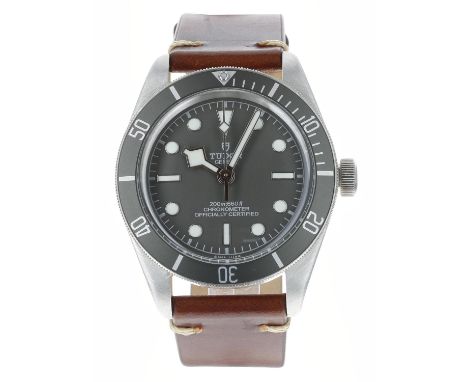 Tudor Black Bay Fifty-Eight silver (925) automatic gentleman's wristwatch, reference no. 79010SG, serial no. 77V2xxx, circa 2