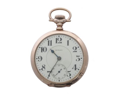 E. Howard Watch Co. 'Series 2' gold plated lever set pocket watch, serial no. 1116063, circa 1914,  signed 17 jewel adjustmen