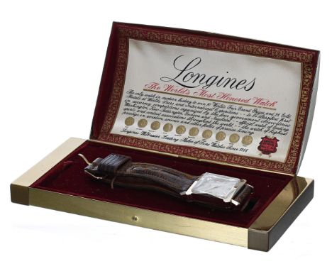 Longines 10k gold filled rectangular gentleman's wristwatch, reference no. 5386, case no. 39xx, circa 1953, rectangular silve